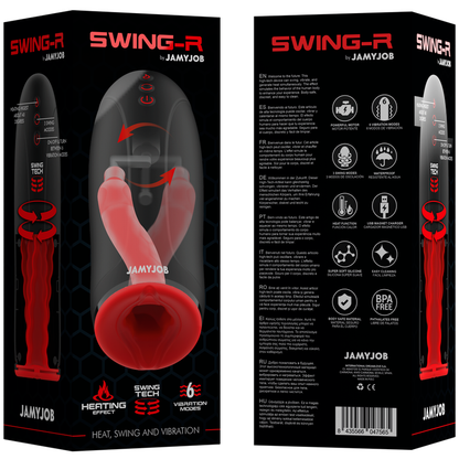 JAMYJOB - MASTURBATEUR  EFFET CHAUFFANT SWING-R, SWING TECH ET VIBRATION JAMYJOB