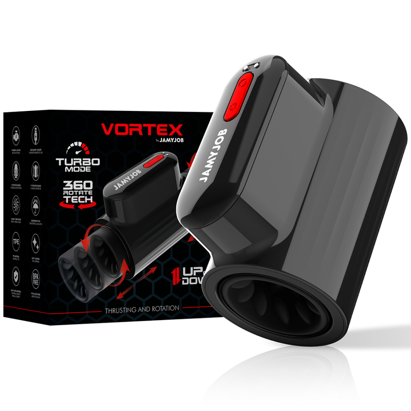 JAMYJOB - MASTURBATEUR  VORTEX ET ROTATION TECH TURBO MODE JAMYJOB