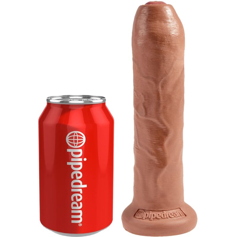 KING COCK - PÉNIS RÉALISTE NON COUPÉ 17.8 CM CARAMEL KING COCK
