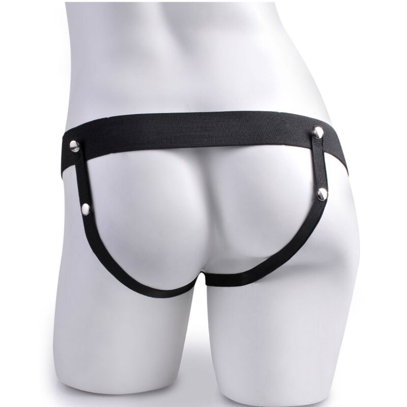 FETISH FANTASY SERIES - HARNAIS RÉGLABLE TÉLÉCOMMANDE PÉNIS RÉALISTE AVEC TESTICULES RECHARGEABLES ET VIBRATEUR 15 CM FETISH FANTASY SERIES