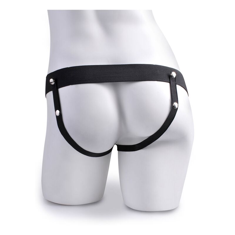 FETISH FANTASY SERIES - HARNAIS RÉGLABLE PÉNIS RÉALISTE AVEC BALLES ÉJACULANTES 19 CM FETISH FANTASY SERIES