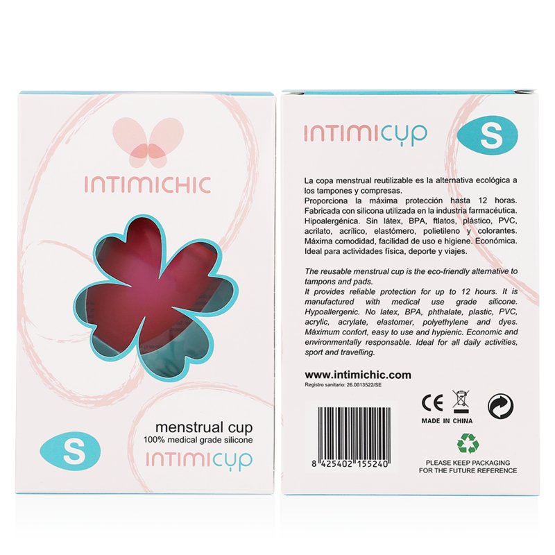 INTIMICHIC - COUPE MENSTRUELLE EN SILICONE MÉDICALE - TAILLE S INTIMICHIC