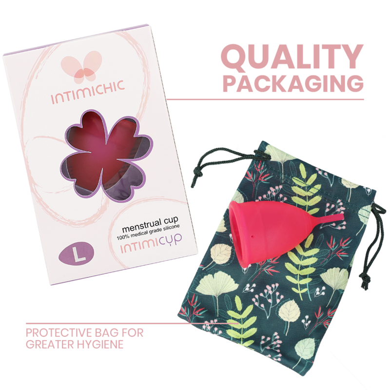 INTIMICHIC - COUPE MENSTRUELLE EN SILICONE MÉDICALE - TAILLE L INTIMICHIC