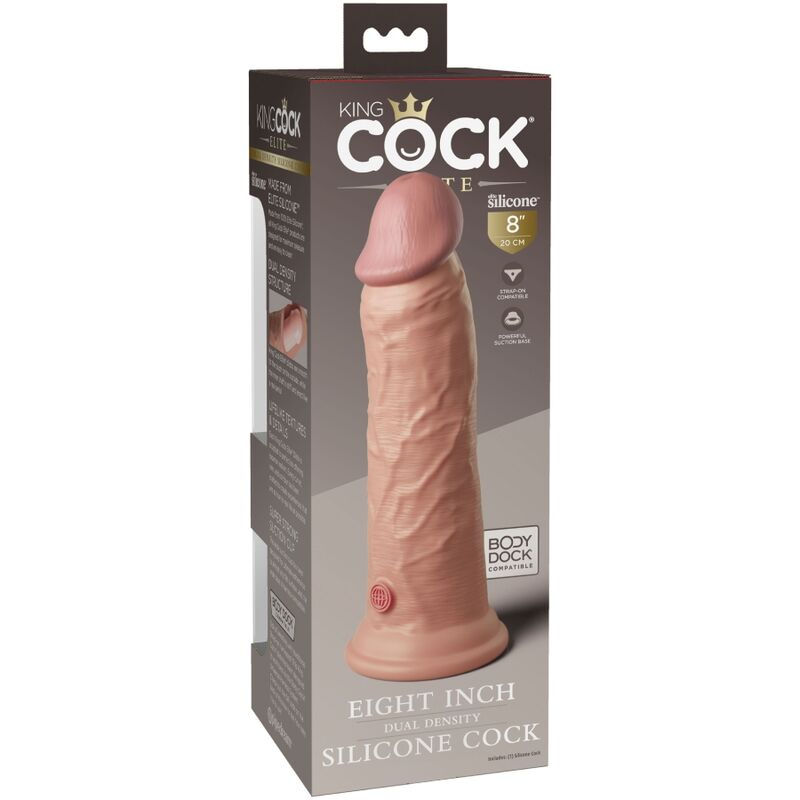 KING COCK - ELITE GODE RÉALISTE EN SILICONE 20.3 CM KING COCK