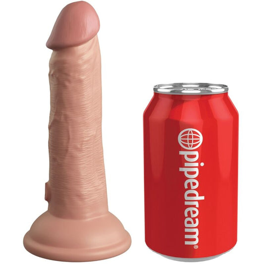 KING COCK - ELITE GODE RÉALISTE VIBRANT & SILICONE 15.2 CM KING COCK