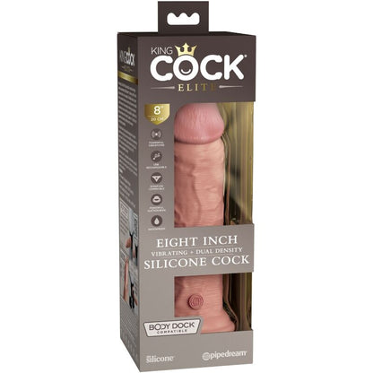 KING COCK - ELITE GODE RÉALISTE VIBRANT & SILICONE 20.3 CM KING COCK
