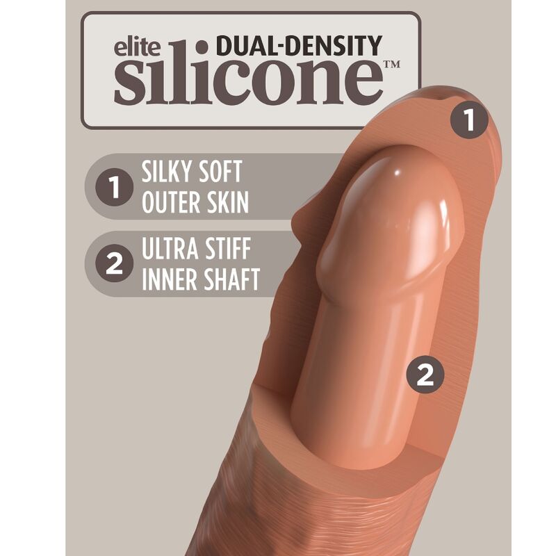 KING COCK - ELITE HARNAIS RÉGLABLE CONFORTABLE AVEC GODE 17.8 CM KING COCK