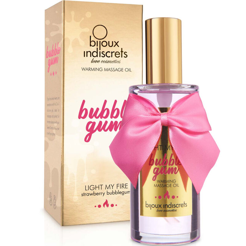 BIJOUX - INDISCRETS HUILE DE MASSAGE LIGHT MY FIRE EFFET CHALEUR SAVEUR GOMME BIJOUX LOVE COSMETIQUES