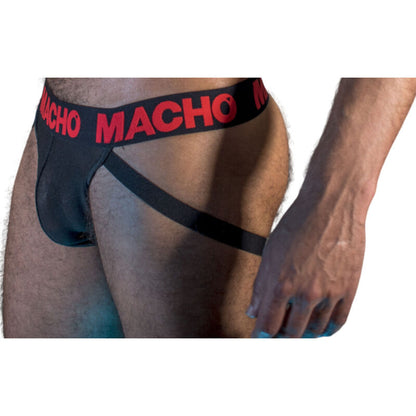 MACHO - MX26X2 JOCK NOIR/ROUGE XL MACHO UNDERWEAR