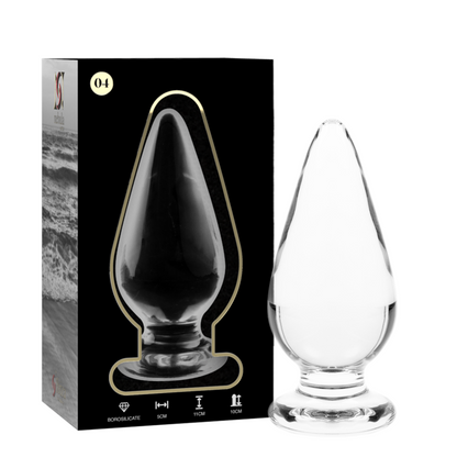 NEBULA SERIES BY IBIZA - PLUG ANAL MODÈLE 4 VERRE BOROSILICATE CLAIR 11 CM -O- 5 CM NEBULA SERIES BY IBIZA