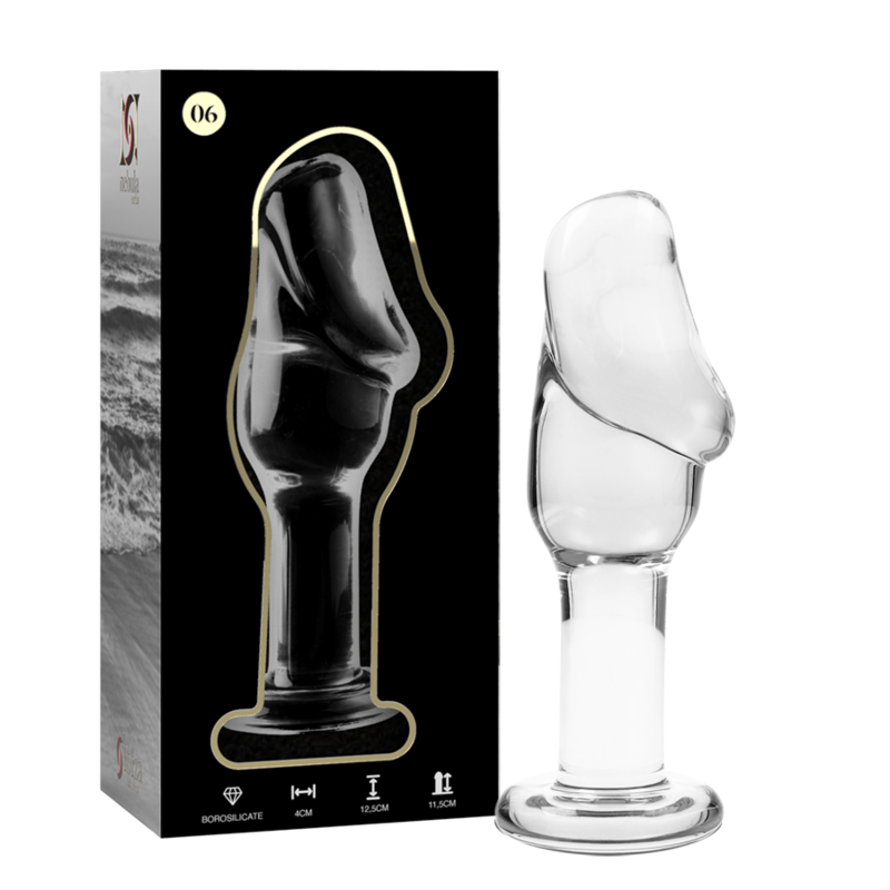 NEBULA SERIES BY IBIZA - PLUG ANAL MODÈLE 6 VERRE BOROSILICATE CLAIR 12.5 CM -O- 4 CM NEBULA SERIES BY IBIZA