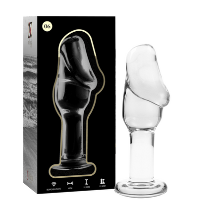 NEBULA SERIES BY IBIZA - PLUG ANAL MODÈLE 6 VERRE BOROSILICATE CLAIR 12.5 CM -O- 4 CM NEBULA SERIES BY IBIZA