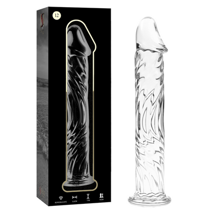 NEBULA SERIES BY IBIZA - MODÈLE 12 GODE EN VERRE BOROSILICATE CLAIR 17 CM -O- 3.5 CM NEBULA SERIES BY IBIZA