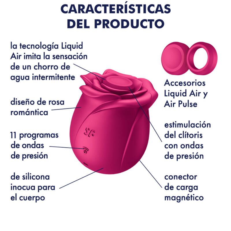 SATISFYER - AIR PULSE VIBRATEUR FLEUR CLASSIQUE PRO 2 SATISFYER AIR PULSE