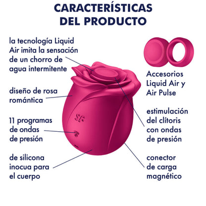 SATISFYER - AIR PULSE VIBRATEUR FLEUR CLASSIQUE PRO 2 SATISFYER AIR PULSE
