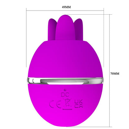 PRETTY LOVE - VIBRATEUR ROND EN SILICONE GEMINI BALL VIOLET PRETTY LOVE FLIRTATION