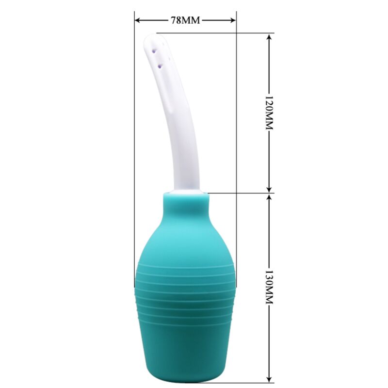 MR PLAY - DOUCHE EN CAOUTCHOUC BLEU POIRE ANAL MR PLAY
