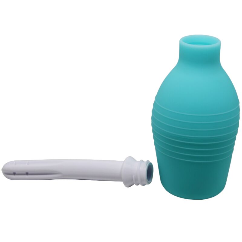 MR PLAY - DOUCHE EN CAOUTCHOUC BLEU POIRE ANAL MR PLAY