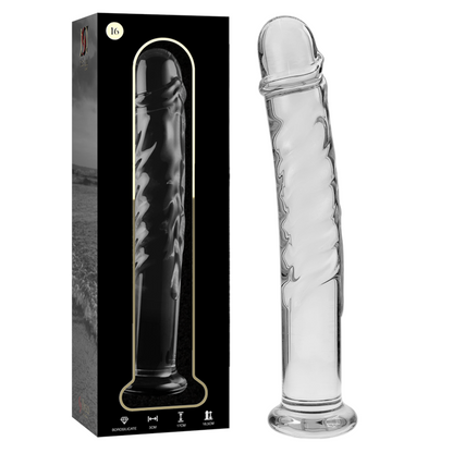 NEBULA SERIES BY IBIZA - MODÈLE 16 GODE EN VERRE BOROSILICATE CLAIR 18.5 CM -O- 3 CM NEBULA SERIES BY IBIZA