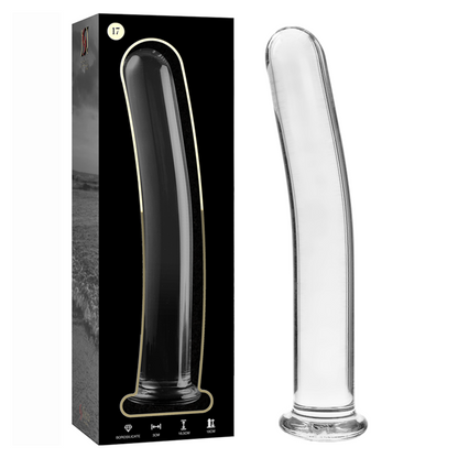 NEBULA SERIES BY IBIZA - MODÈLE 17 GODE EN VERRE BOROSILICATE CLAIR 18.5 CM -O- 3 CM NEBULA SERIES BY IBIZA