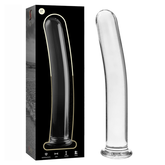 NEBULA SERIES BY IBIZA - MODÈLE 17 GODE EN VERRE BOROSILICATE CLAIR 18.5 CM -O- 3 CM NEBULA SERIES BY IBIZA
