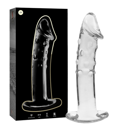 NEBULA SERIES BY IBIZA - MODÈLE 19 GODE EN VERRE BOROSILICATE CLAIR 18.5 CM -O- 4 CM NEBULA SERIES BY IBIZA