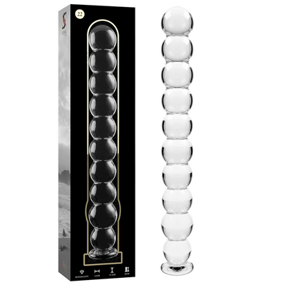 NEBULA SERIES BY IBIZA - MODÈLE 22 GODE EN VERRE BOROSILICATE CLAIR 21.5 CM -O- 2.5 CM NEBULA SERIES BY IBIZA