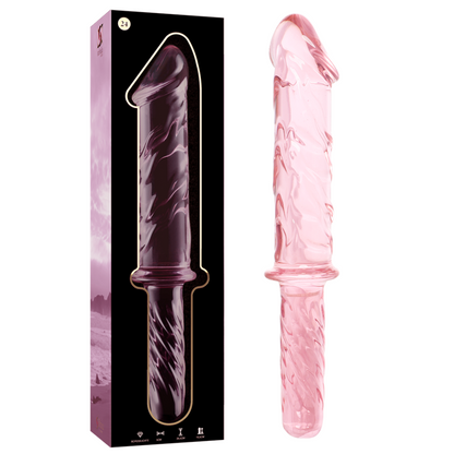 NEBULA SERIES BY IBIZA - MODÈLE 24 GODE EN VERRE BOROSILICATE ROSE 28.5 CM -O- 5 CM NEBULA SERIES BY IBIZA