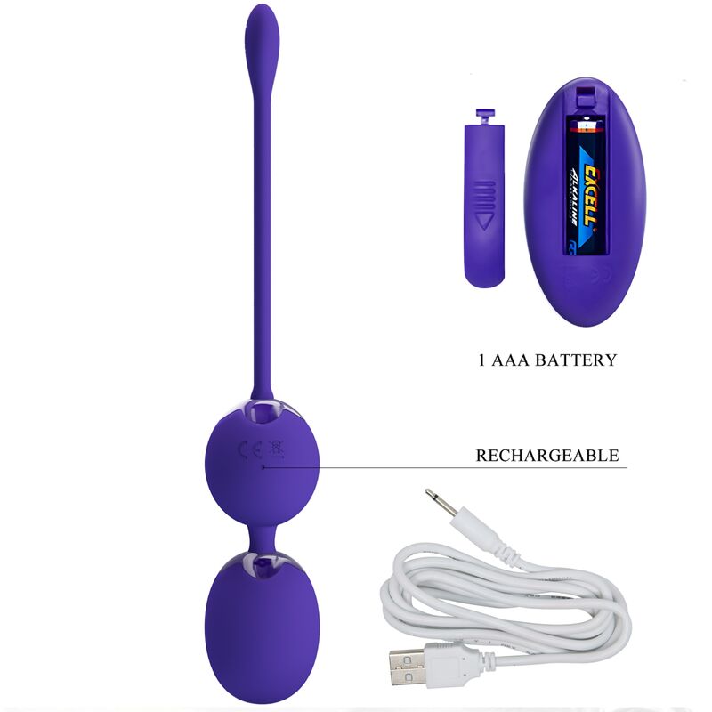 PRETTY LOVE - BALLES TÉLÉCOMMANDÉES WILLIE YOUTH ET VIBRATION VIOLET PRETTY LOVE LED