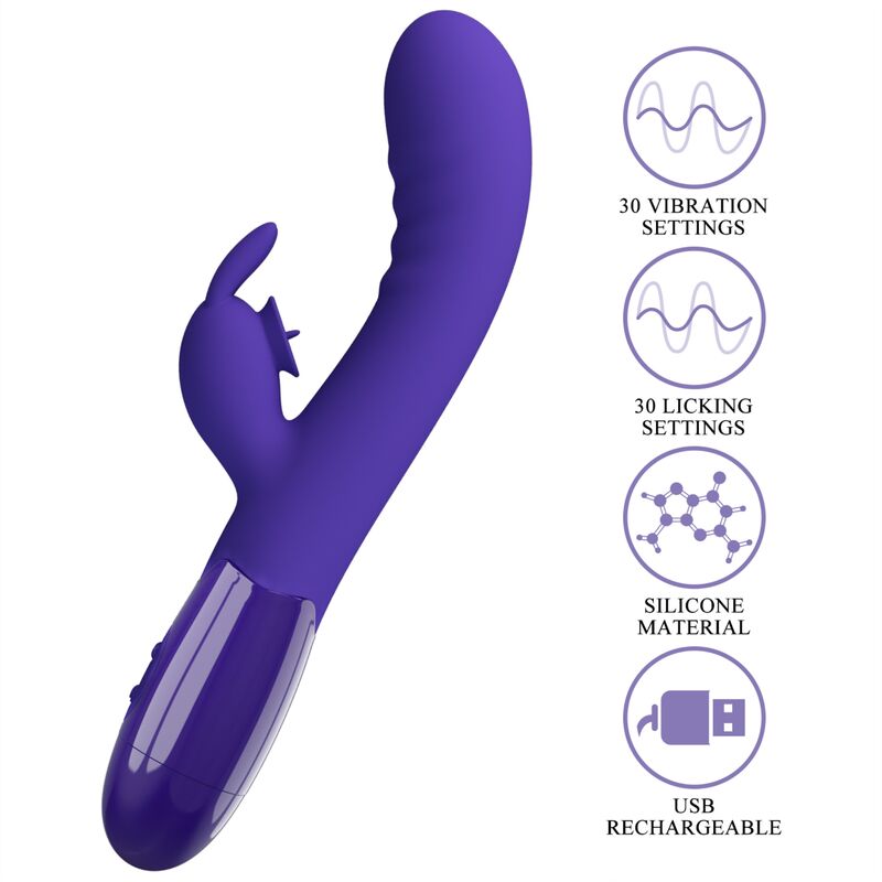 PRETTY LOVE - VIBRATEUR CERBERUS YOUTH LAPIN VIOLET PRETTY LOVE YOUTH