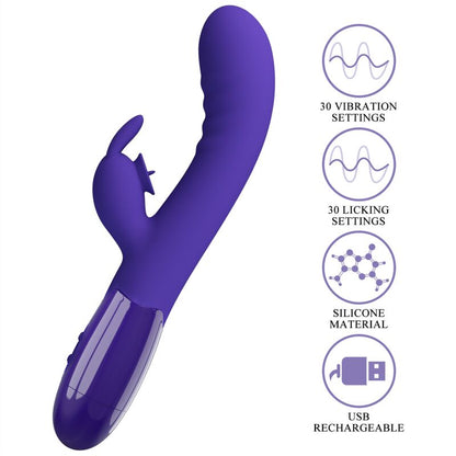 PRETTY LOVE - VIBRATEUR CERBERUS YOUTH LAPIN VIOLET PRETTY LOVE YOUTH