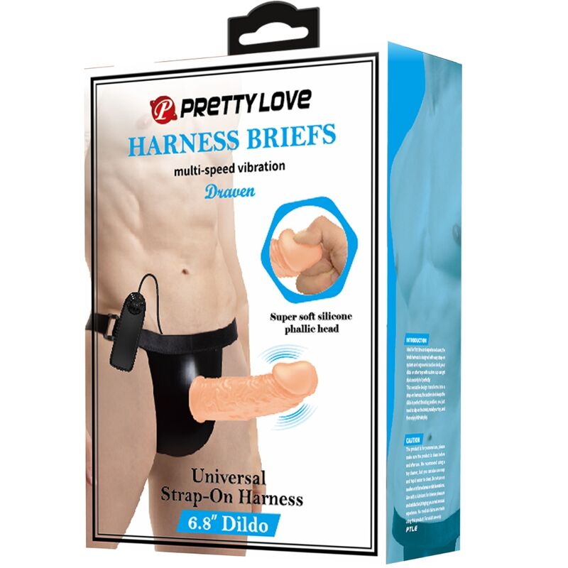 PRETTY LOVE - SLIP HARNAIS AVEC GODE VIBRANT INCLUS PRETTY LOVE
