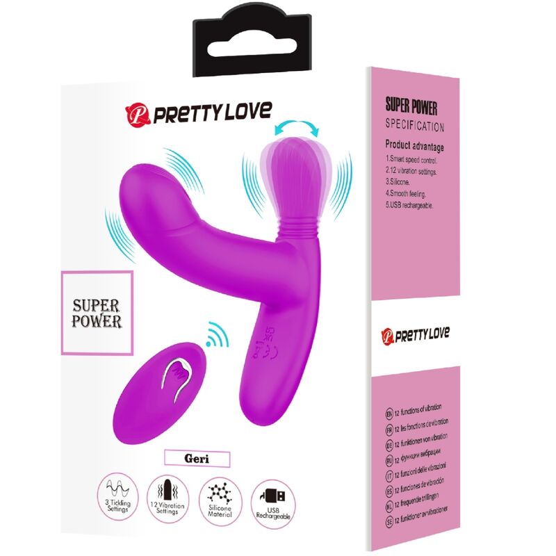 PRETTY LOVE - GERI CLITORIS MASSAGER ROSE TÉLÉCOMMANDE PRETTY LOVE FLIRTATION