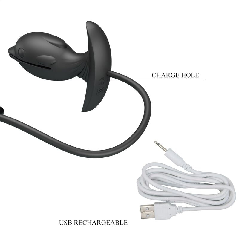 PRETTY LOVE - PLUG ANAL DELFIN GONFLABLE & RECHARGEABLE PRETTY LOVE BOTTOM