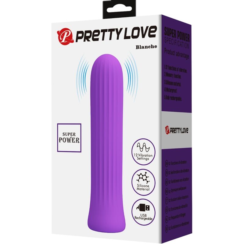 PRETTY LOVE - BLANCHE VIBRATEUR STIMULATEUR LILAS PRETTY LOVE HIGH GRADE