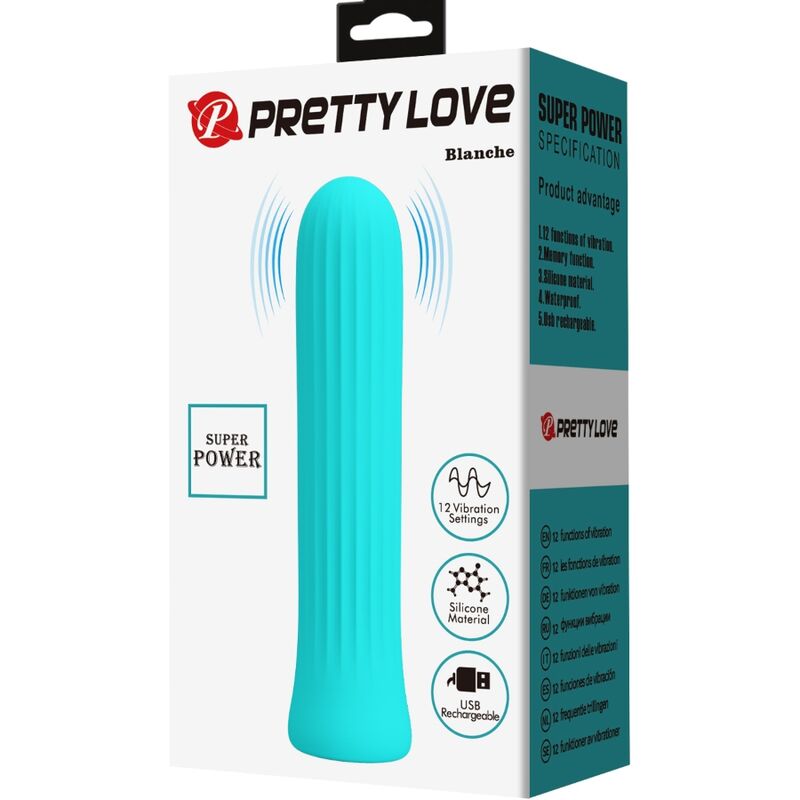 PRETTY LOVE - BLANCHE VIBRATEUR STIMULATEUR BLEU PRETTY LOVE C-TYPE