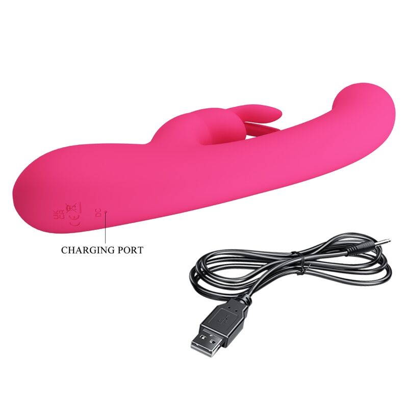PRETTY LOVE - VIBRATEUR LAMAR LAPIN ET POINT G ROSE PRETTY LOVE LED