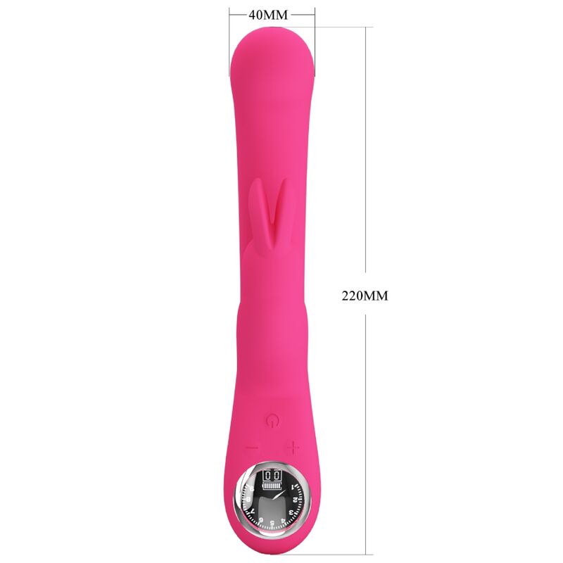 PRETTY LOVE - VIBRATEUR LAMAR LAPIN ET POINT G ROSE PRETTY LOVE LED