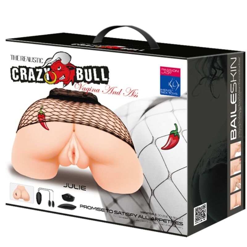 CRAZY BULL - VAGIN ET ANUS AVEC MAILLE RÉALISTE AVEC VIBRATION CRAZY BULL
