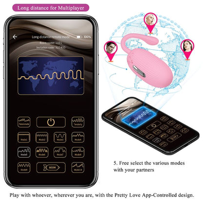 PRETTY LOVE - OEUF VIBRANT RECHARGEABLE ROSE DOREEN PRETTY LOVE SMART