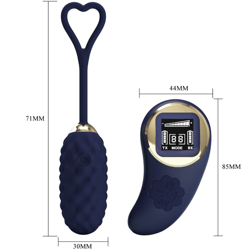PRETTY LOVE - OEUF VIBRANT AVEC TÉLÉCOMMANDE VIVIAN BLUE PRETTY LOVE LED