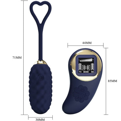PRETTY LOVE - OEUF VIBRANT AVEC TÉLÉCOMMANDE VIVIAN BLUE PRETTY LOVE LED