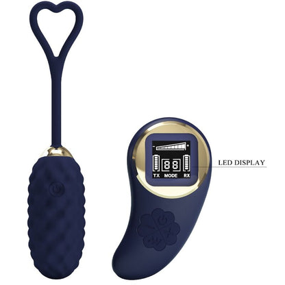 PRETTY LOVE - OEUF VIBRANT AVEC TÉLÉCOMMANDE VIVIAN BLUE PRETTY LOVE LED