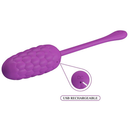 PRETTY LOVE - OEUF VIBRANT  TEXTURE MARINE RECHARGEABLE VIOLET PRETTY LOVE SMART