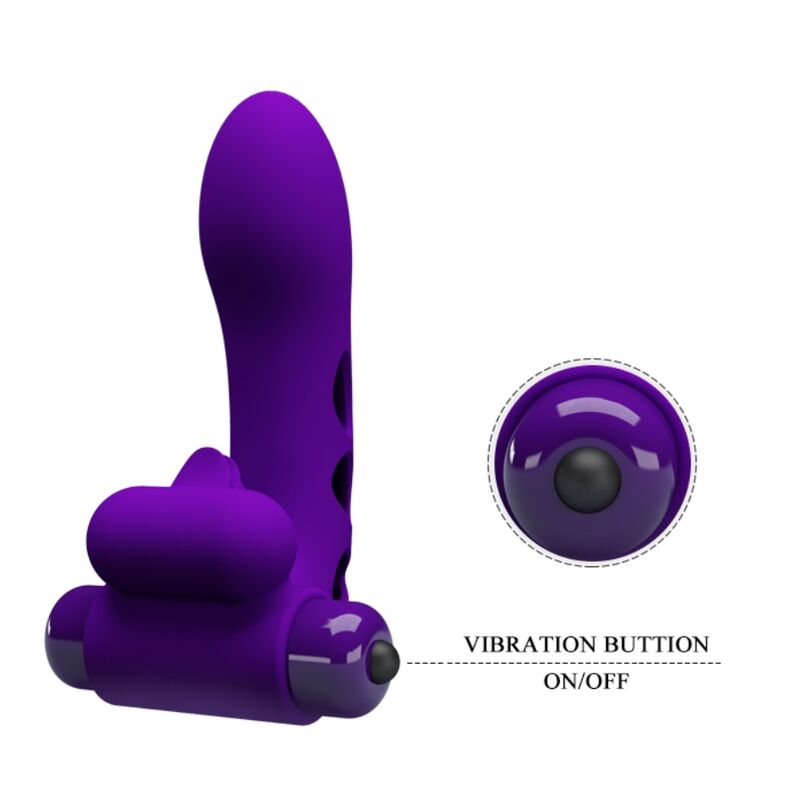 PRETTY LOVE - COUVERCLE DE DOIGT VIBRATEUR ORLANDO VIOLET PRETTY LOVE PARTY UP