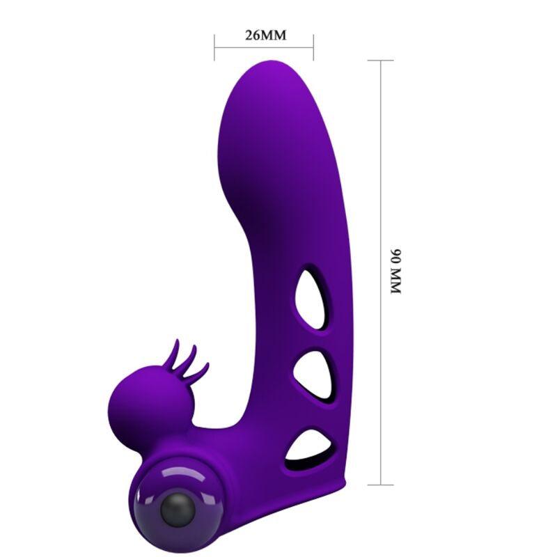 PRETTY LOVE - COUVERCLE DE DOIGT VIBRATEUR ORLANDO VIOLET PRETTY LOVE PARTY UP