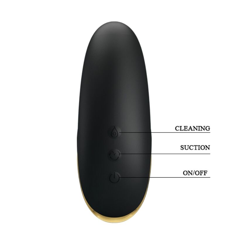 PRETTY LOVE - MASSEUR À ASPIRATION RECHARGEABLE DE LUXE NOIR PRETTY LOVE C-TYPE