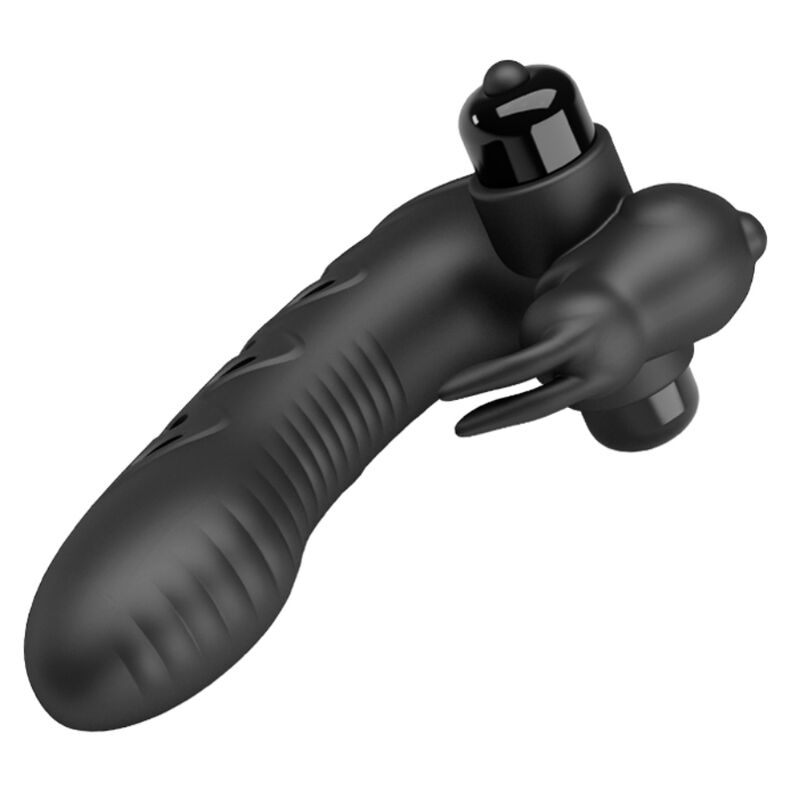 PRETTY LOVE - COUVERCLE DE DOIGT VIBRATEUR LAPIN NOIR VANCE PRETTY LOVE MALE