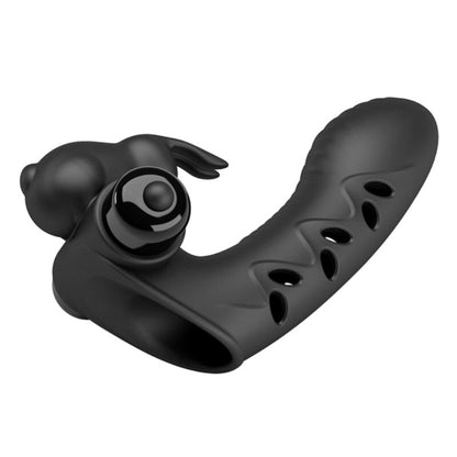 PRETTY LOVE - COUVERCLE DE DOIGT VIBRATEUR LAPIN NOIR VANCE PRETTY LOVE MALE