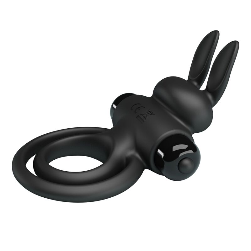 PRETTY LOVE - ANNEAU DE LAPIN VIBRATOR III POUR PÉNIS NOIR PRETTY LOVE PARTY UP